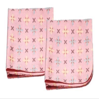 Calabria Japan Stars Pattern Microfiber Eyeglasses Cleaning Cloth Pink 2 Pack Cleans Smart Phone Screens TV Glasses Sunglass