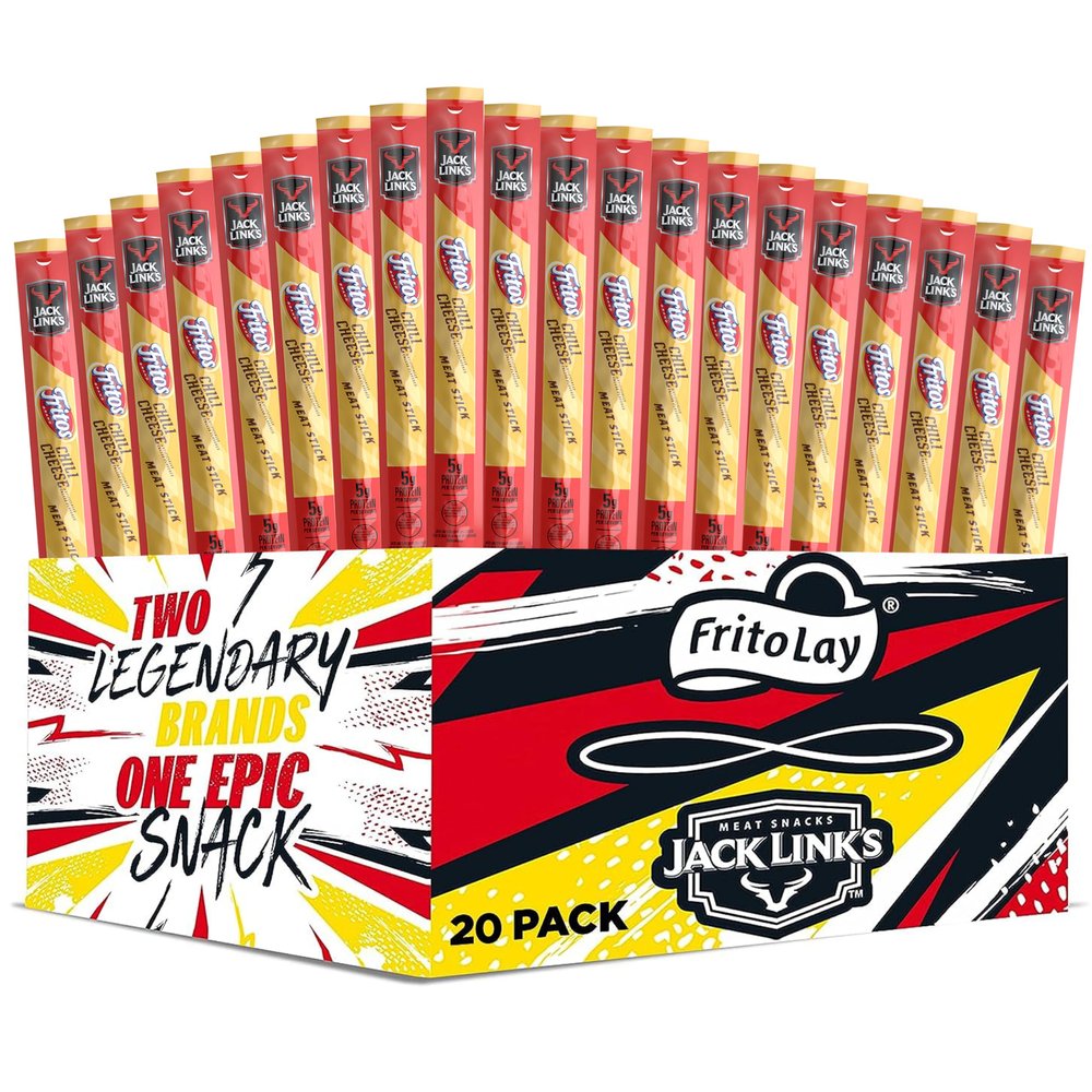 Frito-Lay Jack Links Fritos Chili Cheese Meat Sticks Straight Pack (Pack of 20)
