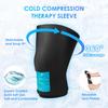 Comfitech Knee Ice Sleeve for Cooling Application, Flexible Cold Gel Pack Reusable, Medium, Two Packs view 2