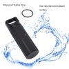 SHD Outdoor EDC Pill Box Container,Black Aluminum Alloy Single Chamber Capsule Waterproof Pill Holder Case for Hiking Camping view 2