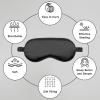 Amrules Silk Sleep Mask Set of 2, Adjustable Silk Eye Mask for Sleeping, Soft Sleeping Eye Shade Cover for Women, Good for Blocking Light, Reducing Puffiness, Enhancing Sleep Quality (Pink & Black) view 4