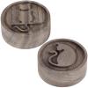 Anjetan 2 PCS Wooden Essential Oil Diffuser, Walnut Wood Diffuser, Aromatherapy Diffuser, Small Round Diffuser, Car Wood Diffuser, Desktop Air Freshener for Home, Offices, Yoga, Sauna, SPA view 1
