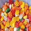 SHENKY Colorful Mix Fryums, Flower papad, Ready to Fry Papad Snacks, Flower fryums - 400 Gm view 1