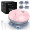 AMIR Electric Scalp Massager, Portable Head Scratcher with 96 Kneading Nodes, Handheld for Stress Relief and Pain Relief, Ideal Valentines Day Gift for Her/Him (Pink) view 1