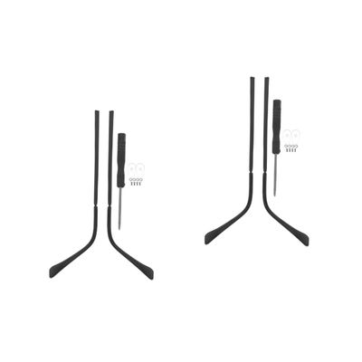 Beavorty 2pairs Glasses Temple Replacement Metal Arm Legs for Eyeglasses Non Slip Nose for Reading Sunglasses
