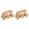 Beavorty 2pcs Back Massager Handheld Roller Wooden Massage Ball Body Massager for Calf Arm Neck Yoga Portable Relief Tool view 1