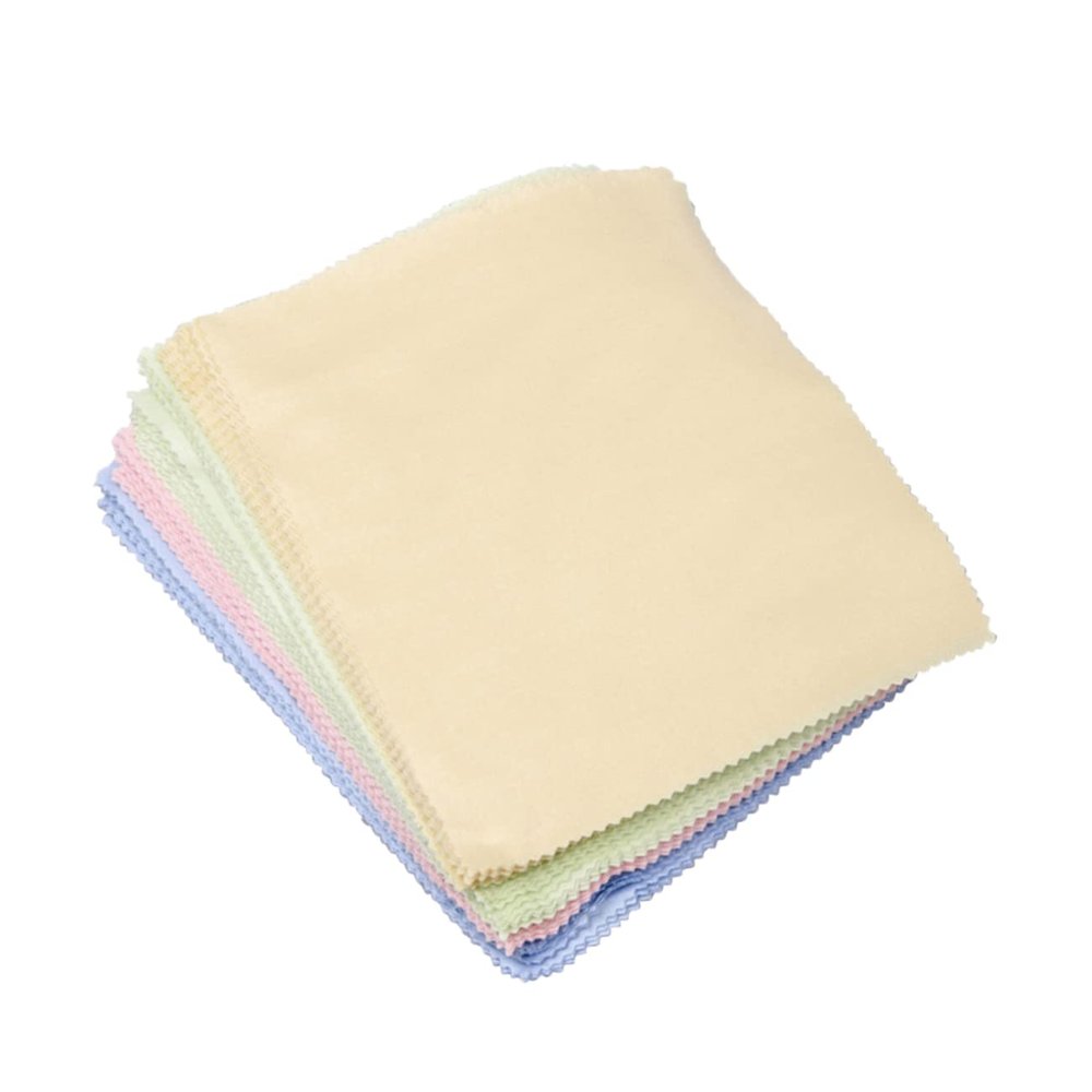 Beavorty 100pcs Microfiber Cleaning Cloths for Glasses Sunglasses Computer Screens Lens and Delicate Surfaces