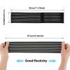 2 PCS Elastic Wrist Support Band Wrap Breathable Wrist Brace Adjustable Wrist Straps Support Relieves Wrist Pain Arthritis Tendonitis Sports Use for Men and Women Right & Left (Black) view 2