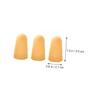 FOMIYES 75 Pcs Pockmarked Finger Cots Money Counting Finger Grips Cracking Finger Currency Counting Finger Cover Finger Tips Protector Finger Caps Finger Covers Safety Mask Thumb Rubber, Yellowx3pcs view 2