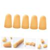 FOMIYES 75 Pcs Pockmarked Finger Cots Money Counting Finger Grips Cracking Finger Currency Counting Finger Cover Finger Tips Protector Finger Caps Finger Covers Safety Mask Thumb Rubber, Yellowx3pcs view 3