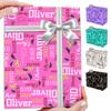 YESCUSTOM Personalized Graduation Wrapping Paper, 58""x23"" Custom Class of 2024 Wrapping Paper Rolls with School Name,Graduates Gift Wrap for Him Her Friend Classmate, Inches, 4-Pink view 1