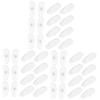Beavorty 60pairs Silicone Nose Pads for Glasses Non- Flexible Eyeglass Nose Pads Comfortable Replacement for Sunglasses and Optical Frames Water-Drop Shape Design view 1