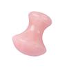 Beavorty 1pc Natural Mushroom Head Massage Stone for Facial Scraping and Deep Tissue Treatment Handmade Skin Care Tool for Improved Circulation and Mobility Pink view 1