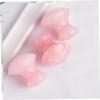 Beavorty 1pc Natural Mushroom Head Massage Stone for Facial Scraping and Deep Tissue Treatment Handmade Skin Care Tool for Improved Circulation and Mobility Pink view 3