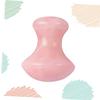Beavorty 1pc Natural Mushroom Head Massage Stone for Facial Scraping and Deep Tissue Treatment Handmade Skin Care Tool for Improved Circulation and Mobility Pink view 4