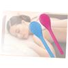 Beavorty 1pc Silicone Massage Hammer Double-Sided Acupressure Tool for Fatigue Relief and Relaxation Hollow Design for Use for Shoulders Neck and Back view 3