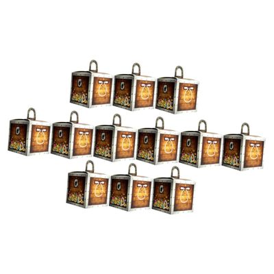 FRCOLOR 12pcs Treasure Chest Favor Boxes Halloween Treat Case for Party Favors Unique Candy Packaging for Birthdays Weddings and Themed Events