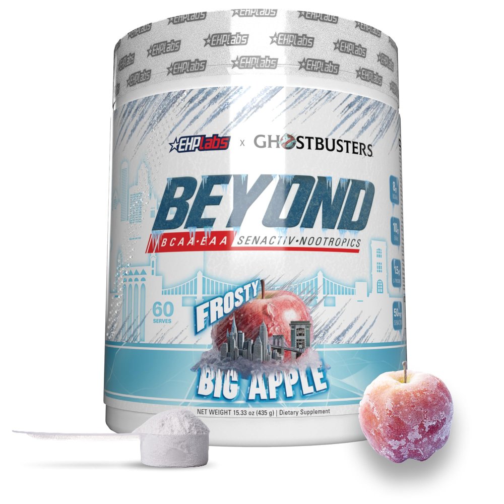 EHP Labs x Ghostbusters Beyond BCAA Powder Amino Acids Supplement for Muscle Recovery - Sugar Free BCAAs Amino Acids Post Workout Recovery Powder & EAA Amino Acids Powder - 60 Servings (Big Apple)