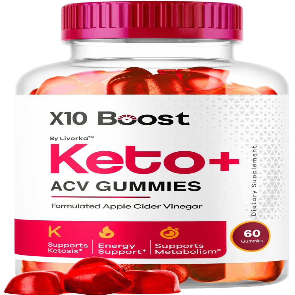 X10 Boost Keto ACV Gummies Advanced Formula 1050MG Advanced Formula, X 10 Boost Keto Plus Gummys Premium Formula Apple Cider Vinegar Gummies, All Natural Gomitas, 60 Gummies for 1 Month