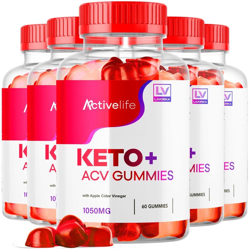 (5 Pack) ActivLife Keto ACV Gummies Advanced Formula, 300 Gummies for 5 Months