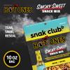 Snak Club x Hot Ones Snack Mix, Smoky Sweet, Spicy Snacks with Peanuts, Pretzels, Sesame Sticks, Toasted Corn, Cashews, Inspired by Hot Ones, Vegan Snack, 10 oz Resealable Bag view 3