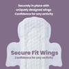 uNeat Panty Liners for Women and Girls, Pantiliners with Wings, Light Periods and Leaks, Ultra Thin Mini Sanitary Pads for Teens and Tweens,120 Count view 4