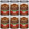 Keystone Meats All Natural Heat and Serve Canned Beef 14.5 oz  Fully Cooked Canned Meat  Ready to Eat  5-Year Shelf Life  Pantry Staple for Everyday Meals, Emergency Survival Food  Made in USA  Pack of 6 view 1