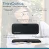 ThinOptics Bundle - Reading Glasses and Armless On-Nose Readers with Cases - Ultra Thin, Durable, Lightweight - Clear 2.5x view 2