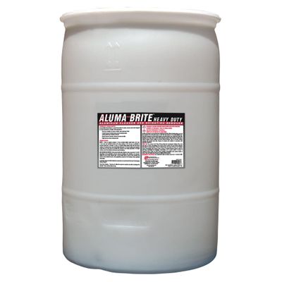 Corrosion Technologies ALuma Brite Heavy Duty Aluminum Cleaner, Industrial Brightener for Oxidation Removal, Concrete and Soot Residue, Commercial-Grade, High Foaming Rinse-Free Formula, 30 Gallon