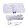 Beavorty Eyeglass Repair Kit Assorted Screws Nose Pads and Tools Sunglasses and Spectacles Includes Precision Screwdriver and Tweezer for Easy Repairs view 1