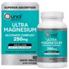 Qunol Magnesium Glycinate Complex, Gentle on Stomach, 250mg One Pill Dose, Superior-Absorption Magnesium, Nerve, Bone and Muscle Health Supplement, 60 Count (Pack of 1) view 1