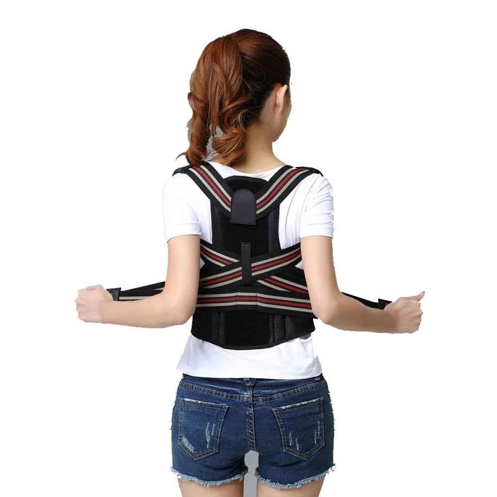 BRAGUE Posture Corrector for Men and Women, Back Lumbar Support Improves Posture, Provides and Relieves Back Pain, Protects Neck, Shoulders, Back, Chest and Spine (Size : Small)