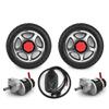 24V 700W 12 Inch Air Solid Tire Electric Wheelchair Low Speed Motor Conversion Kit With Joystick Controller E-brake Lever (solid wheel kit, Max speed 4kph) view 1