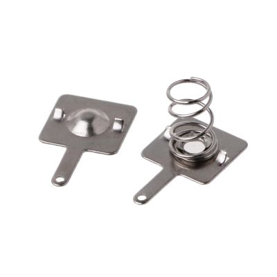 50 Pairs AA Or AAA Batery Positive to Negative Conversion Silver Tone Metal Spring Contact Nickeling Plate Replacement