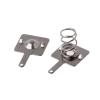 50 Pairs AA Or AAA Batery Positive to Negative Conversion Silver Tone Metal Spring Contact Nickeling Plate Replacement view 1