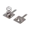 50 Pairs AA Or AAA Batery Positive to Negative Conversion Silver Tone Metal Spring Contact Nickeling Plate Replacement view 3