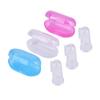 Baby Finger Toothbrush Finger Toothbrush Baby Toothbrush Infant Toothbrush Baby Tooth Brush Baby Kids Infant Silicone Finger Toothbrush with Case Tongue Brush Oral Cavity view 1