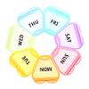 Day Pill Box Lid Portable Weekly Medicine Organizer Compact Lightweight for Travel view 1