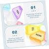 Day Pill Box Lid Portable Weekly Medicine Organizer Compact Lightweight for Travel view 4
