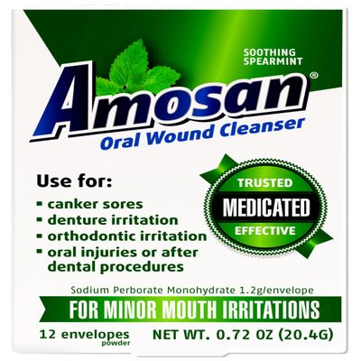 Amosan Oral Wound Cleanser - Spearmint