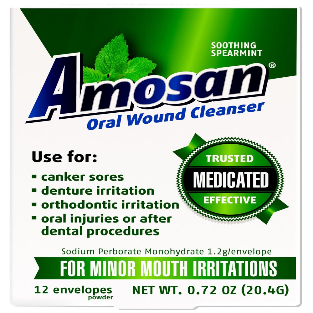 Amosan Oral Wound Cleanser - Spearmint