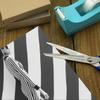 DragonByte 2 Rolls Elegant figure black and white stripes Birthday Wrapping Paper - 58 x 23 inch Gift Wrapping Paper for Boys & Girls Birthday & Baby Shower GWP-014620482 view 2