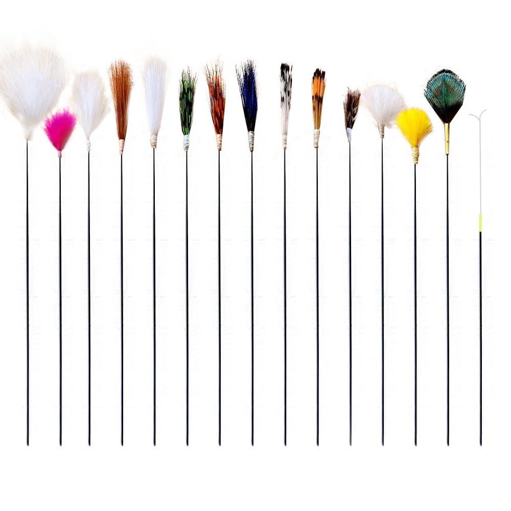15pcs Ear Pick - Carbon Handle Ear Wax Removal with Goose Feather, Ear Cleaning Kit, Earwax Removal Tools, Ear Scraper, Gentle Ear Curette for Home & Salon Use