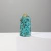 DIFUGLID Gemstone Natural Healing Crystal Point Amethyst Carnelian Obelisk Positive Energy Wand Stone Home Decor,Turquoise view 1