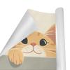 DragonByte 2 Rolls Happy cat minimalist design Birthday Wrapping Paper - 58 x 23 inch Gift Wrapping Paper for Boys & Girls Birthday & Baby Shower GWP-309873209 view 4