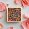 BOXHOME Shred Paper Filler (1LB) Crinkle Cut Paper for Wrapping & Filling Gift Basket Gift Boxes, Magenta, Yellow and Blue-Fiesta Mix view 2