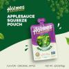 Applesauce Squeeze Pouch, Organic Applesauce Pouches with Real Chunks of Fruit, No Artificial Flavors Fruit Snack, (Original Apple, 12 Pack of 3.2 oz) view 3