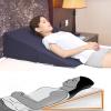 Foldable Memory Foam Wedge Bed Pillows, Wedge Mattress Elevator for Gerd Lower Back Pain Acid Reflux Heartburn Allergies Snoring, Tv Pillows for Sitting In Bed, Leg Support Cushion ( Size : 80x80x30cm view 1