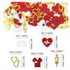 100Pcs Nurse Confetti Congrats Nurse Graduation Confetti LPN Glitter Red White Gold Nurse Graduation Decorations for Medical RN Graduation Party Table Decorations view 2