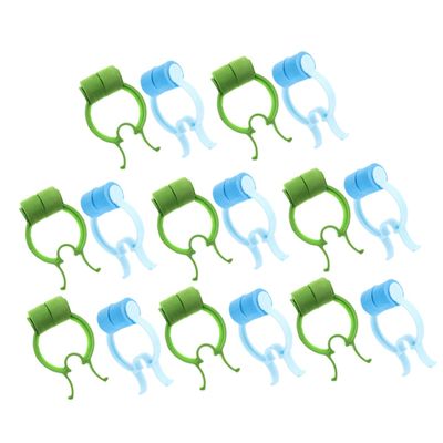Beavorty 16pcs Nasal Clips for Lung Breathing Exercise Nose Lifting Clips to Use Blue and Green Colors for Nose Correction and Shaping